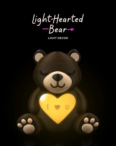 Luminária decorativa com tema de urso